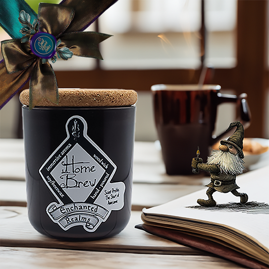 enchanted realms home brew fantasy scented candle