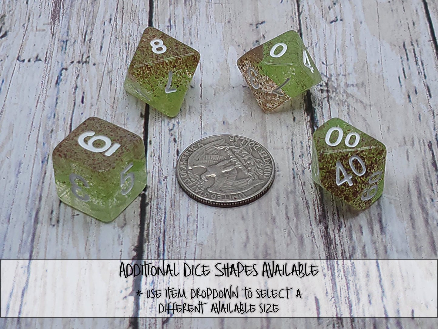 Funky Forest Dice Earrings - Small Accent